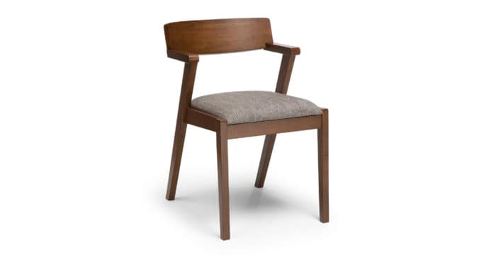 Image of mid century modern wood dining chair