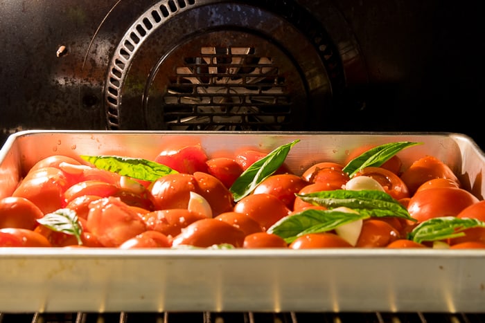 Picture of tomatoes in oven