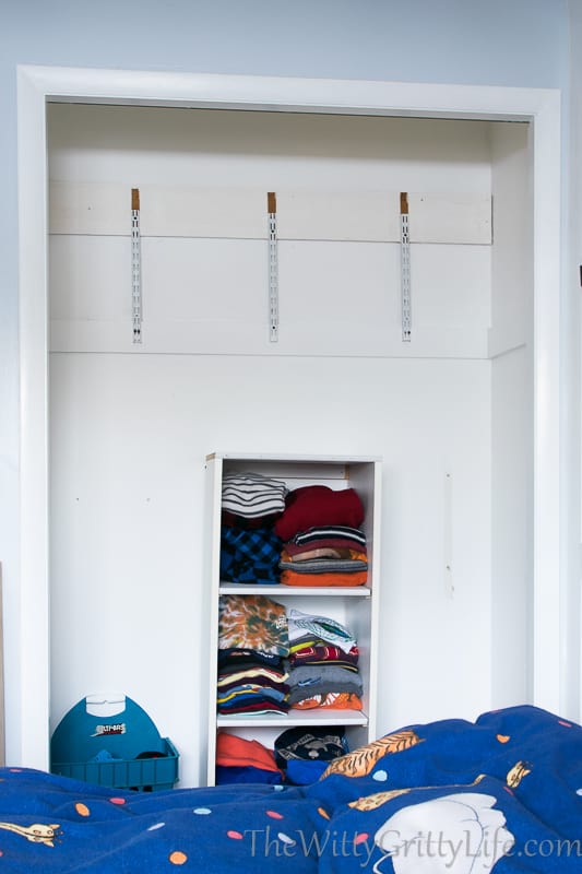 Over time this once beautiful and very functional closet was completely dismanteled.