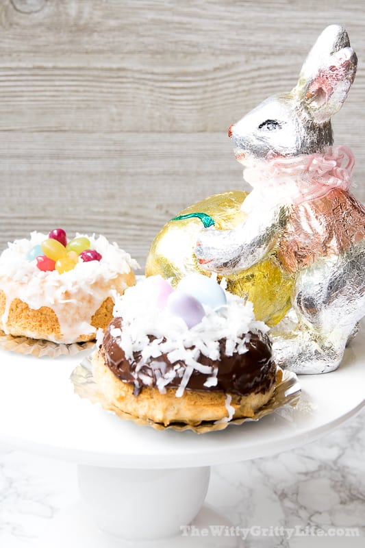 Easter Bunny nests with decor