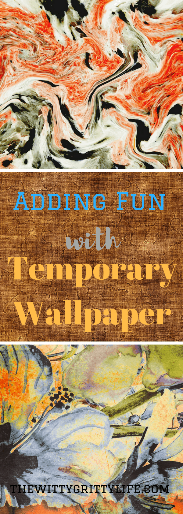 Temporary wallpaper is a fun new way to add interest and pops of color to any room of your house! No longer for apartment dwellers only, temporary wallpaper is equally at home in your living room, kitchen or kids room. Bathroom in need of a quick spruce up? You will love this little DIY project! Come and explore all the possibilities and advantages temporary wallpaper has to offer!