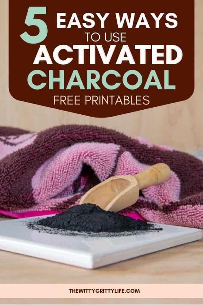 pinterest image 5 easy ways to use activated charcoal