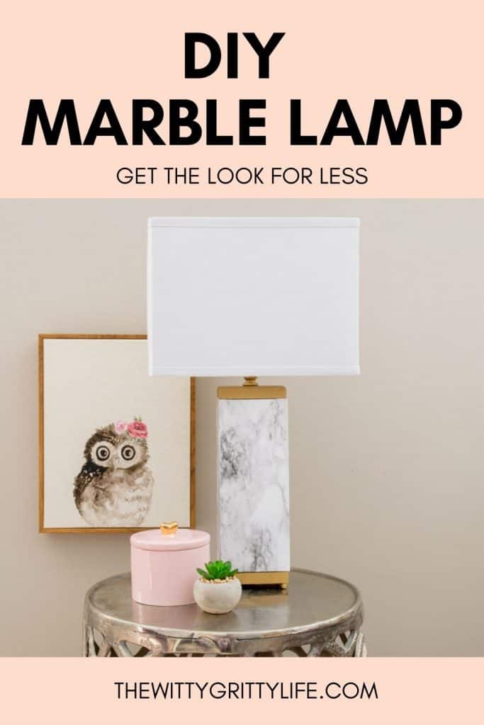 DIY marble lamp