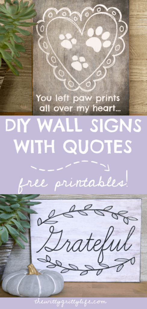 Did you know you can easily create your own DIY wall signs with quotes? My free printables make this a cheap and easy way to decorate your home with quotes to express yourself. They also make lovely gifts! Come on over and see how your can create your very own wall art that only looks expensive!