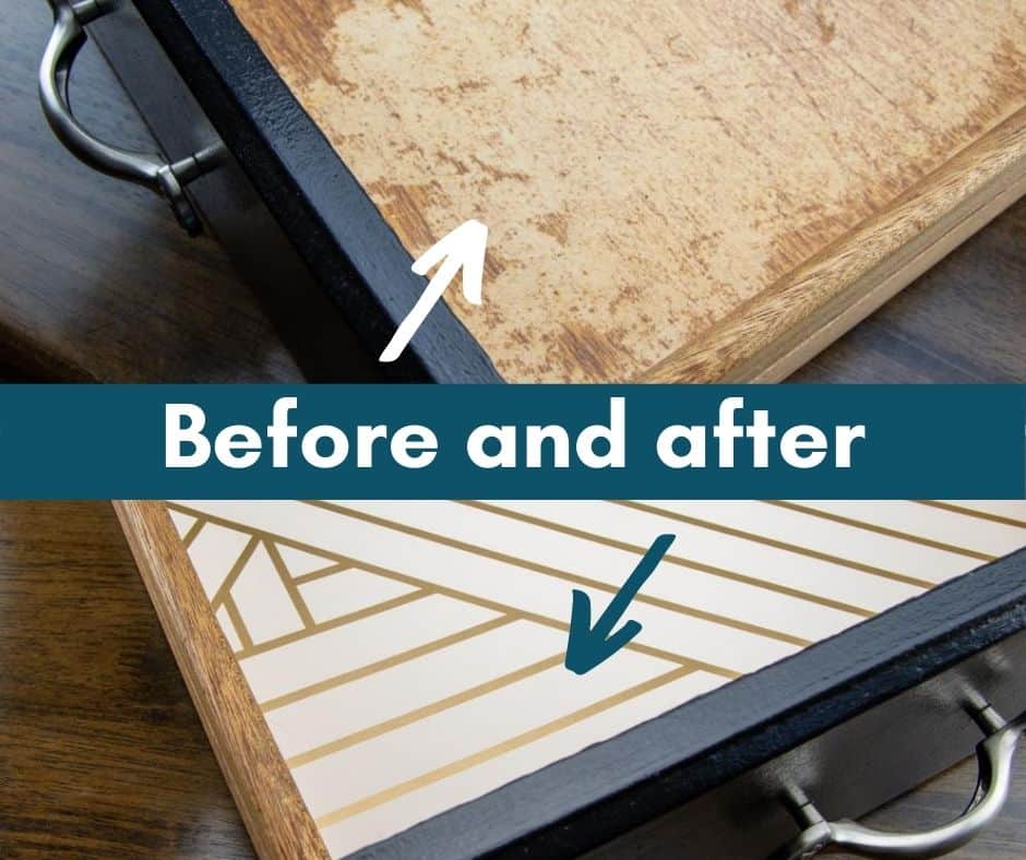 before and after of easy drawer liners