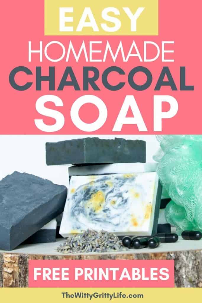 EASY HOMEMADE CHARCOAL SOAP