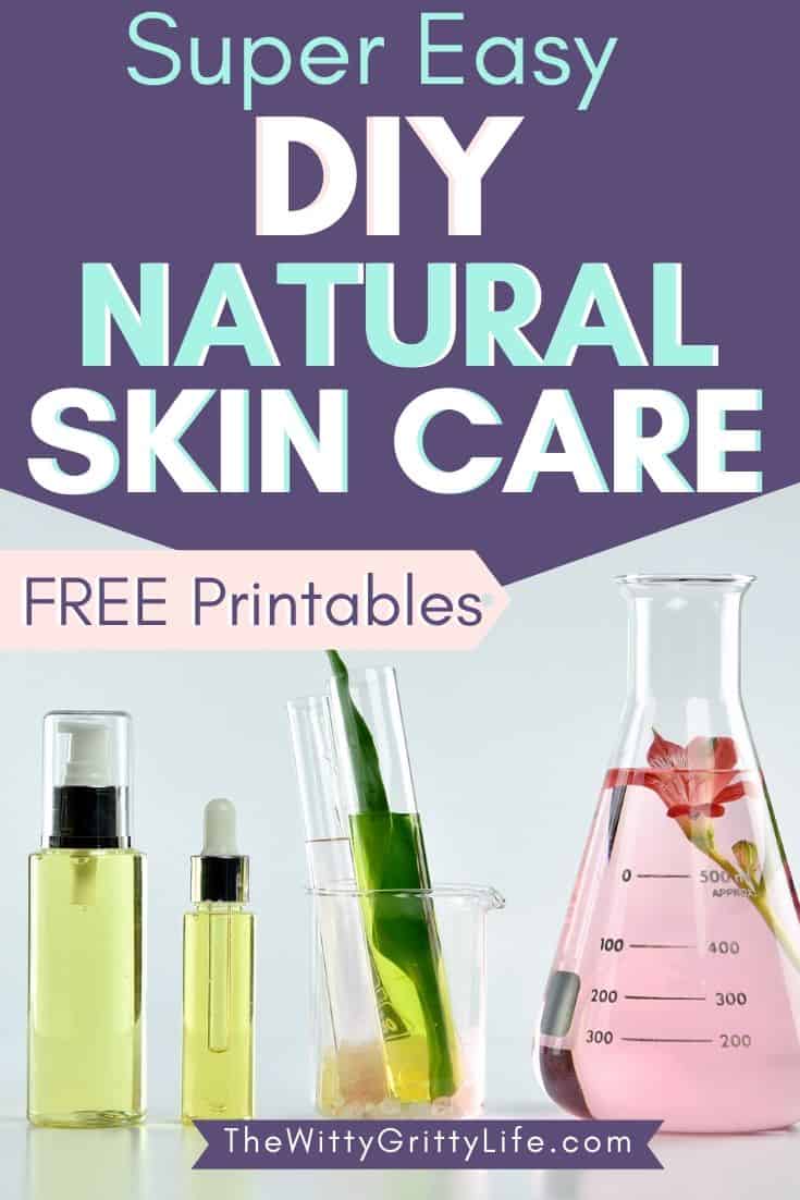 pinterest image for natural skin care