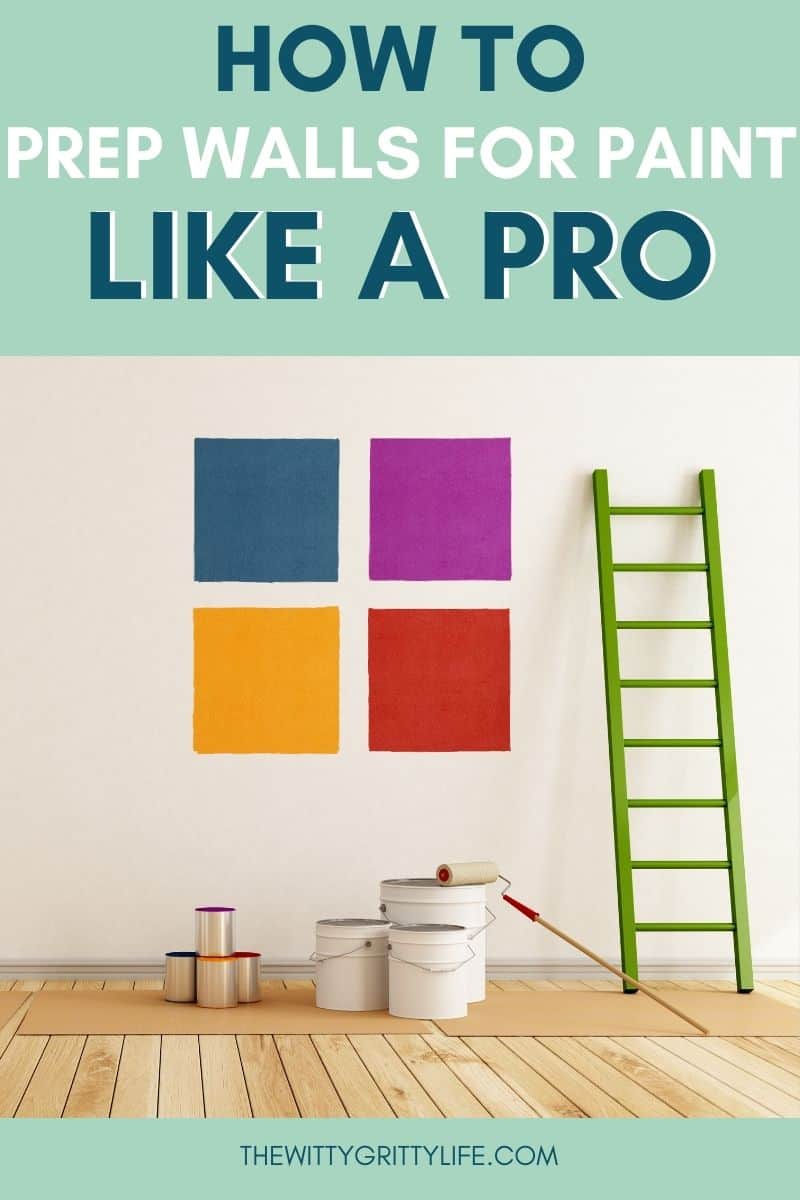 How to prep walls for paint like a pro pinterest image