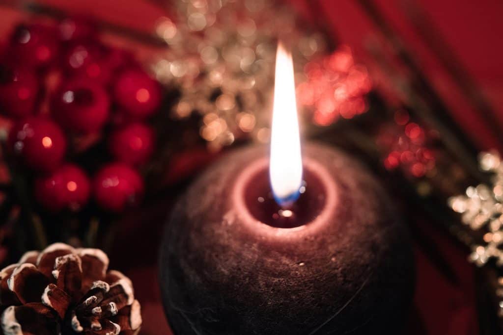 How to have a merry and safe christmas candle