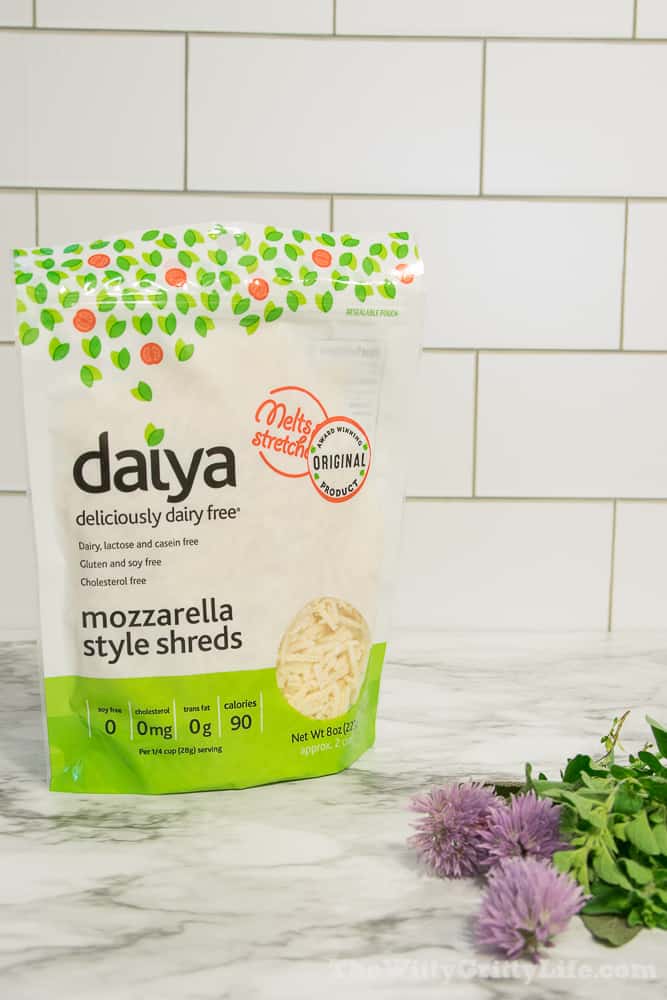 Daiya brand shredded vegan "cheese"