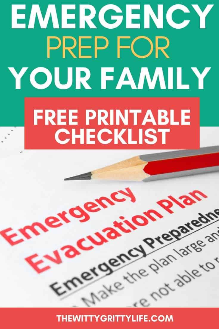 emergency prep for your family