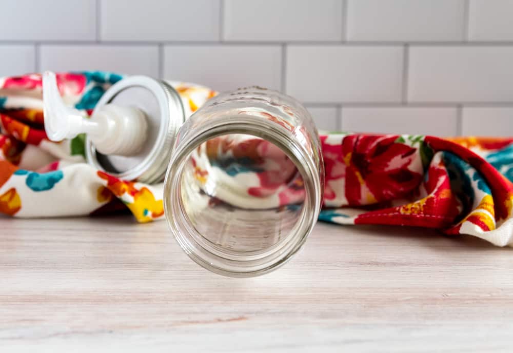 wide mouth mason jar for hand sanitizer without alcohol