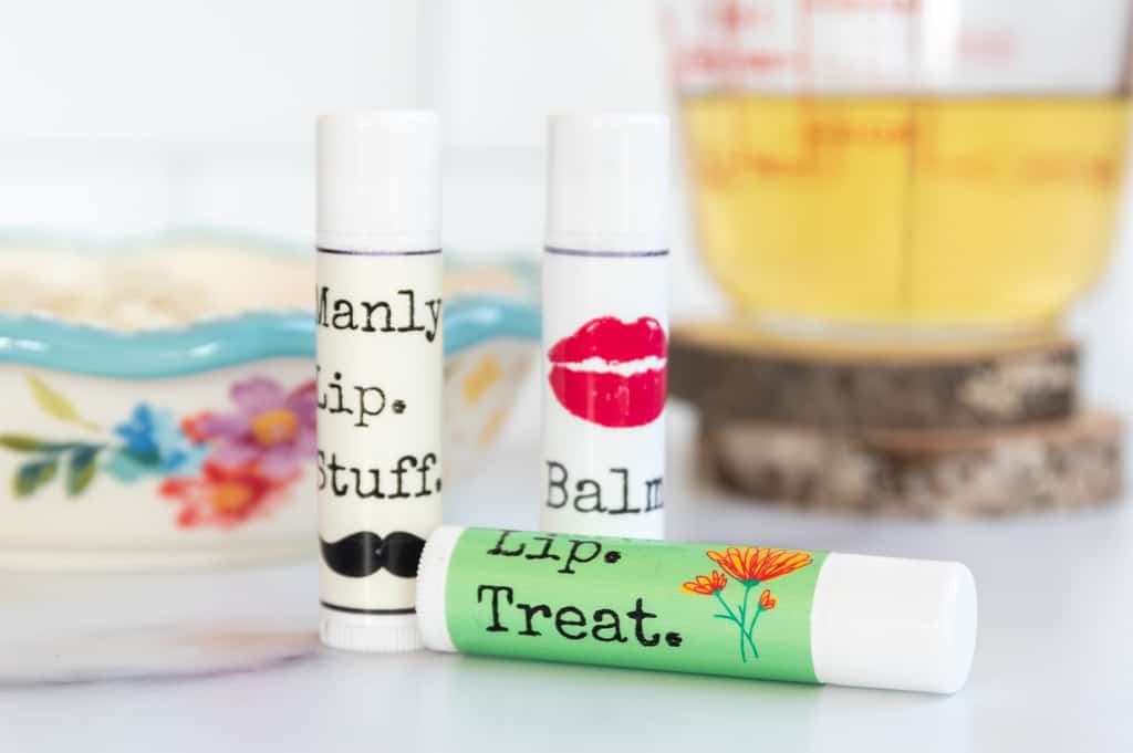 image of three tubes of lip balm