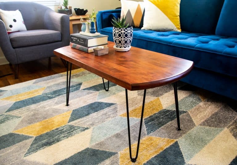 HOW TO MAKE A MID-CENTURY MODERN COFFEE TABLE FROM UPCYCLED WOOD ...
