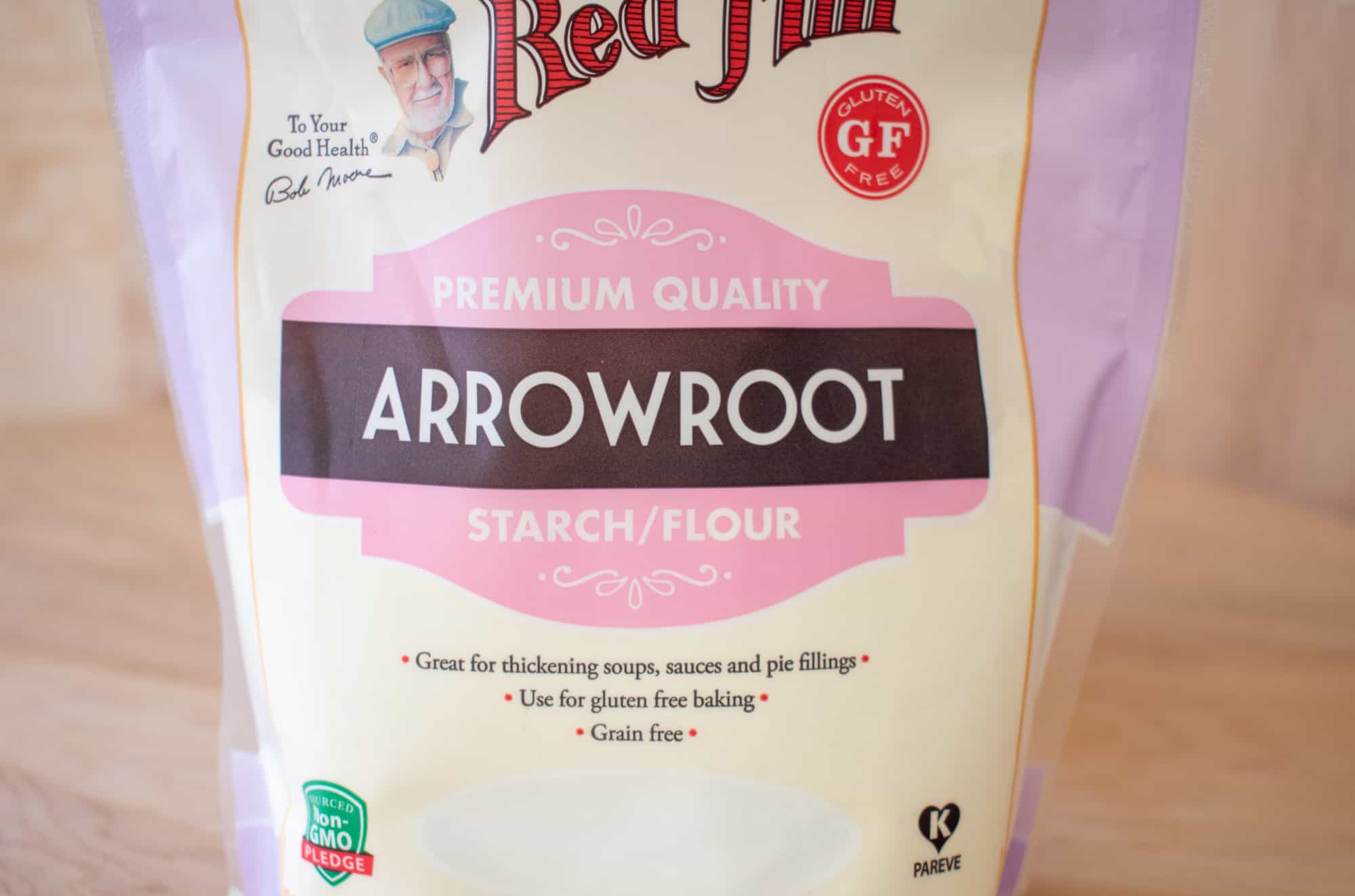 image of bag of arrowroot flour